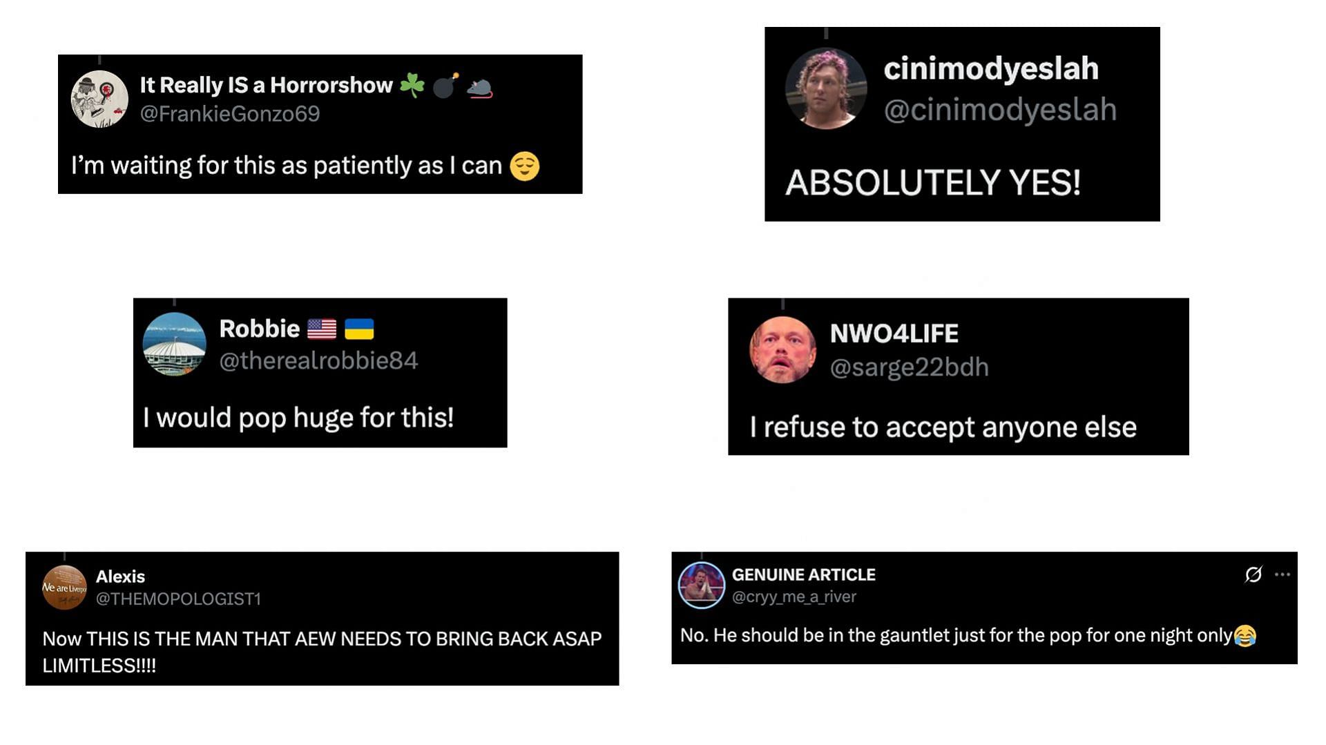 Screenshot of fans' reactions (Image credit: X.com)